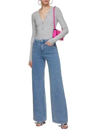 Figure View - Click To Enlarge - GOOD AMERICAN - Jeanius Wide Leg Jeans