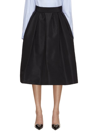 Main View - Click To Enlarge - CAROLINA HERRERA - Silk Faille Table Midi Skirt
