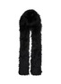 Main View - Click To Enlarge - SIMONETTA RAVIZZA - Aries Silver Fox Fur Hooded Scarf