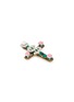 Detail View - Click To Enlarge - VENNA - Dollar Sign Crystal Embellished Cross Brooch