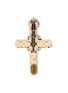 Figure View - Click To Enlarge - VENNA - Dollar Sign Crystal Embellished Cross Brooch