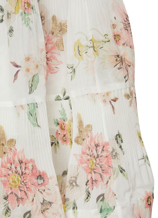  - ZIMMERMANN - Pleat Floral Print Midi Skirt
