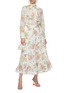 Figure View - Click To Enlarge - ZIMMERMANN - Pleat Floral Print Midi Skirt