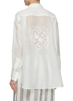Back View - Click To Enlarge - ZIMMERMANN - Alight Embroidered Motif Shirt