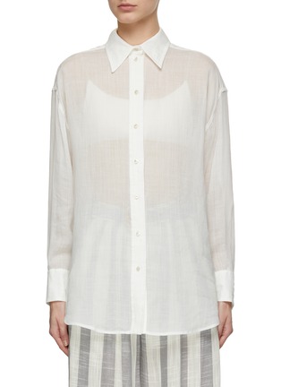 Main View - Click To Enlarge - ZIMMERMANN - Alight Embroidered Motif Shirt