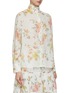 Detail View - Click To Enlarge - ZIMMERMANN - Coral Floral Print Blouse