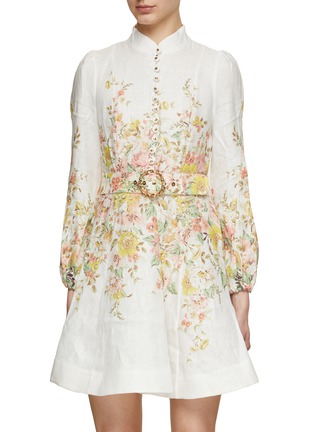 Main View - Click To Enlarge - ZIMMERMANN - Matchmaker Buttoned Mini Dress