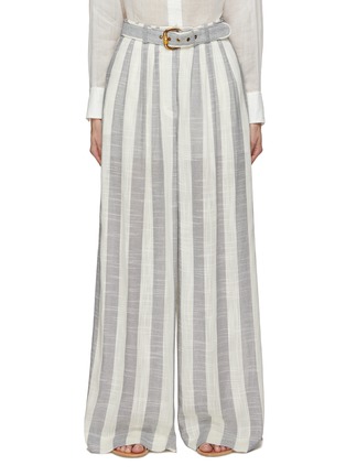 Main View - Click To Enlarge - ZIMMERMANN - Matchmaker Stripe Pin Tuck Pants