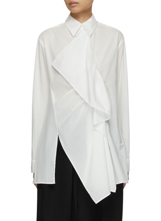 Main View - Click To Enlarge - Y'S - Gathered Front Shirt