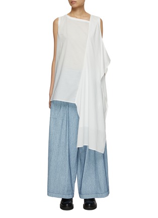 Main View - Click To Enlarge - Y'S - Asymmetrical Sleeveless Blouse
