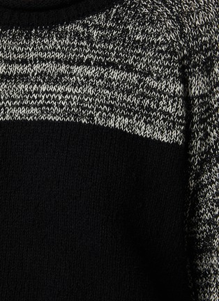  - Y'S - Cropped Raglan Sleeve Sweater