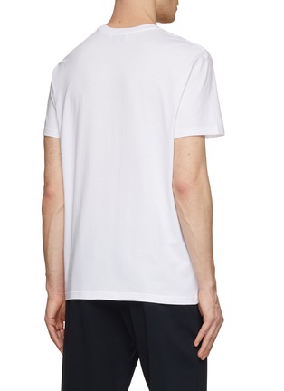 Back View - Click To Enlarge - MAISON LABICHE - Faster HIgher Stronger Embroidery Cotton T-Shirt