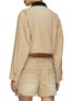Back View - Click To Enlarge - WE11DONE - Faded Cropped Oxford Jacket