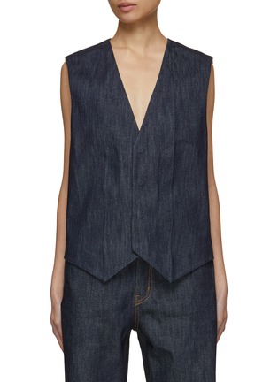 Main View - Click To Enlarge - WE11DONE - Denim Vest