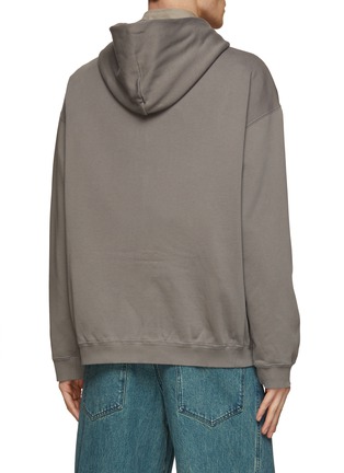 Back View - Click To Enlarge - MM6 MAISON MARGIELA - Zip Up Pin Hoodie