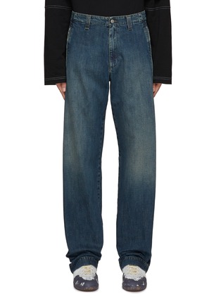 Main View - Click To Enlarge - MM6 MAISON MARGIELA - Medium Washed Baggy Jeans