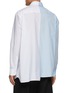 Back View - Click To Enlarge - MM6 MAISON MARGIELA - Bi-Colour Logo Cotton Shirt