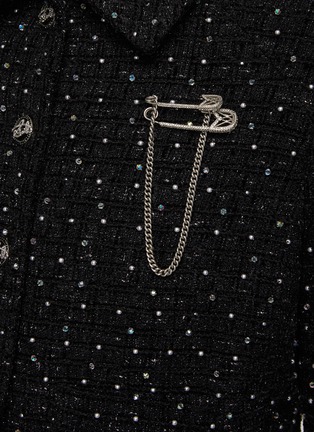  - SOONIL - Pearl And Crystal Embellished Cropped Tweed Jacket