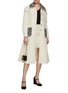 Figure View - Click To Enlarge - SOONIL - Chain Detail Sequin Embellished Oversized Tweed Coat