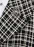  - SOONIL - Drop Shoulder Midi Length Grid Tweed Jacket