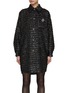 Main View - Click To Enlarge - SOONIL - Oversized Tweed Shirt Dress