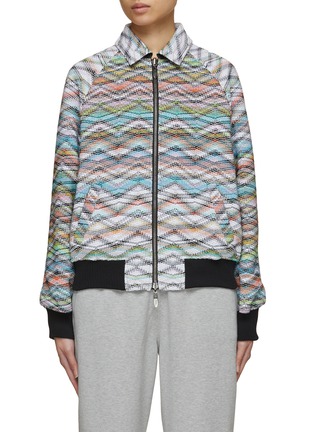 Main View - Click To Enlarge - MISSONI - Reversible Leather Bomber Jacket