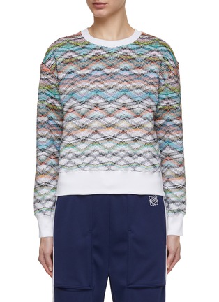 Main View - Click To Enlarge - MISSONI - Lurex Knitted Sweatshirt