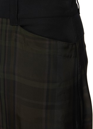  - LEMAIRE - Chequered Twisted Hem Skirt