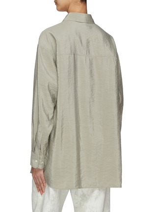Back View - Click To Enlarge - LEMAIRE - Neck Tie Silk Blend Shirt
