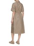 Back View - Click To Enlarge - KITON - Drawstring Waist Safari Dress