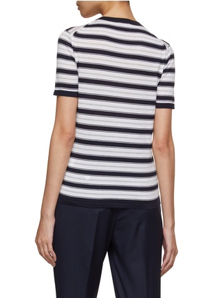 Back View - Click To Enlarge - KITON - Crewneck Nautical Striped Knit Top