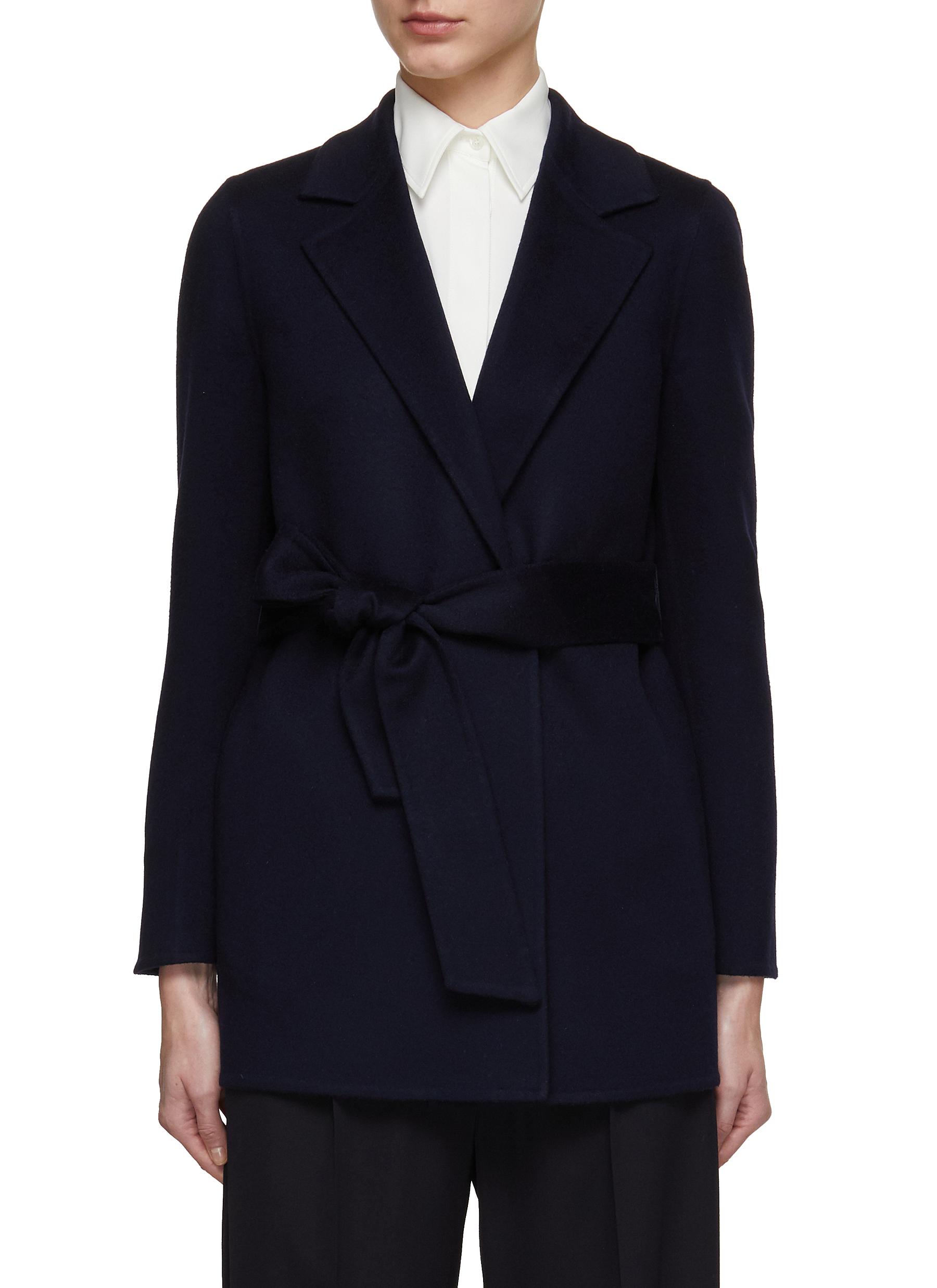 Belted Double Faced Cashmere Blazer