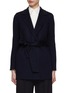Main View - Click To Enlarge - KITON - Belted Double Faced Cashmere Blazer