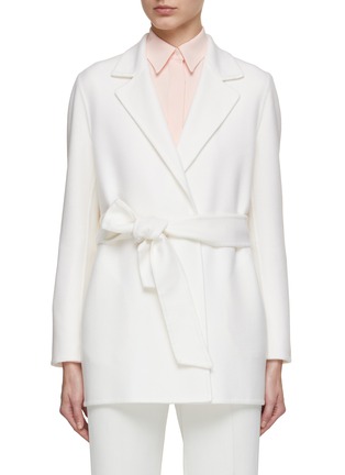 Main View - Click To Enlarge - KITON - Belted Double Faced Cashmere Blazer