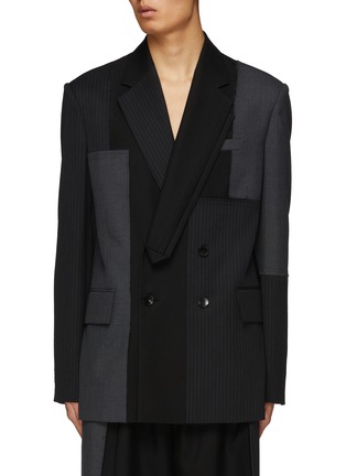 Main View - Click To Enlarge - FENG CHEN WANG - Deconstructed Double Breasted Blazer