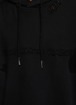  - FENG CHEN WANG - Logo Embroidered Cotton Hoodie