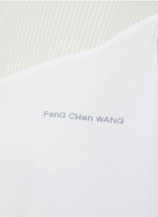  - FENG CHEN WANG - Oversized Deconstructed Sitch Line T-Shirt