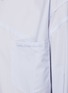 - FENG CHEN WANG - Patchwork Striped Cotton Blend Shirt