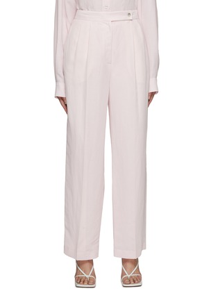 Main View - Click To Enlarge - LE17SEPTEMBRE - Two Tuck Linen Pants
