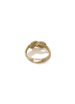 Detail View - Click To Enlarge - JOHN HARDY - Love Knot 14 K Gold Chain Ring — Size 8