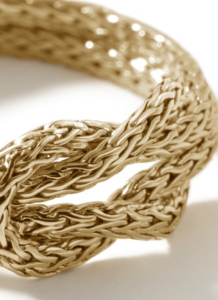 Detail View - Click To Enlarge - JOHN HARDY - Love Knot 14 K Gold Chain Ring — Size 8