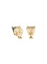  - JOHN HARDY - Cinta Black Diamond White Diamond Tourmaline Emerald Garnet Tsavorite Garnet 18K Gold Macan Earrings