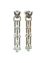 Main View - Click To Enlarge - JOHN HARDY - Cinta Black Diamond White Diamond Tourmaline Emerald Garnet Tsavorite Garnet 18K Gold Macan Earrings