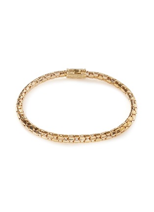 Detail View - Click To Enlarge - JOHN HARDY - Dot Classic Chain 18K Gold Diamond Bracelet — Size US