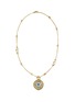 Main View - Click To Enlarge - JOHN HARDY - Dot Moon Door Diamond 18K Gold Rolo Chain Pendant Necklace — Size 22-24