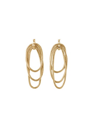 Detail View - Click To Enlarge - JOHN HARDY - Classic Chain 18K Gold Diamond Drop Earrings
