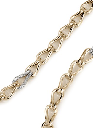 Detail View - Click To Enlarge - JOHN HARDY - Surf Diamond 14K Gold Necklace — Size 18