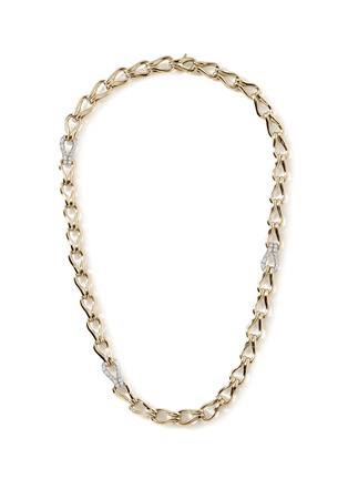 Main View - Click To Enlarge - JOHN HARDY - Surf Diamond 14K Gold Necklace — Size 18