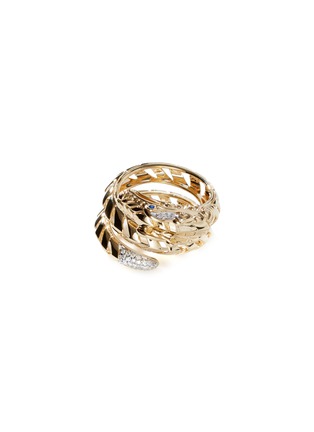 Main View - Click To Enlarge - JOHN HARDY - Legends Naga 18K Gold Diamond Pave Dragon Ring — Size 7