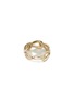 Detail View - Click To Enlarge - JOHN HARDY - Surf Diamond 14K Gold Ring — Size 8